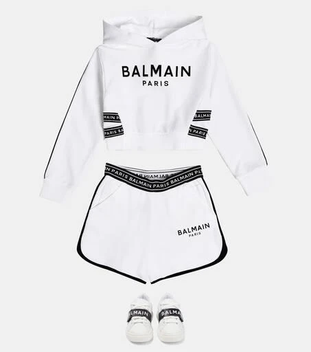 Balmain Logo cotton shorts 2