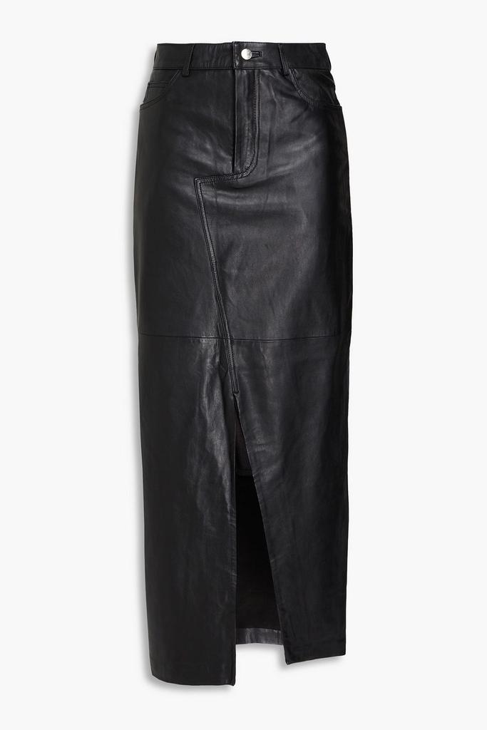 Muubaa Leather maxi skirt