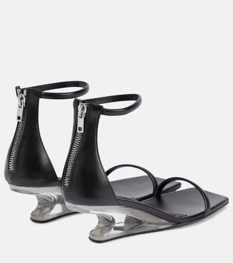 Rick Owens Leather wedge sandals 3
