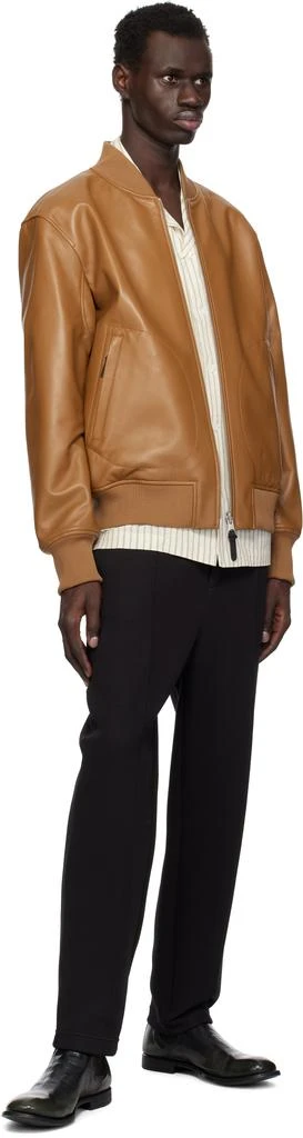 Mackage Tan & Khaki Easton-SA Reversible Leather Jacket 4