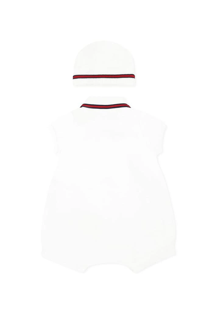 Gucci White Babygrow Set For Baby Boy With 2
