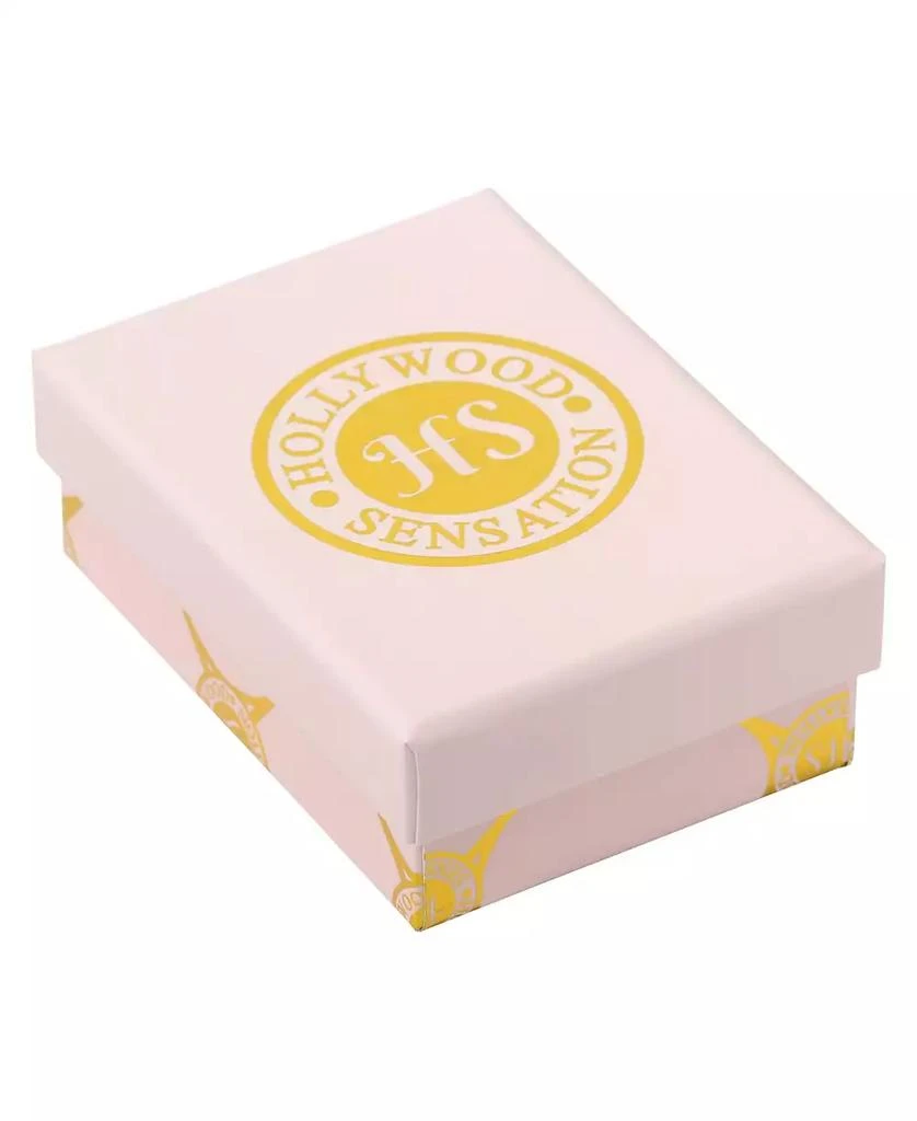 Dloria Lila Square-Cut Huggie Hoop Earrings 2