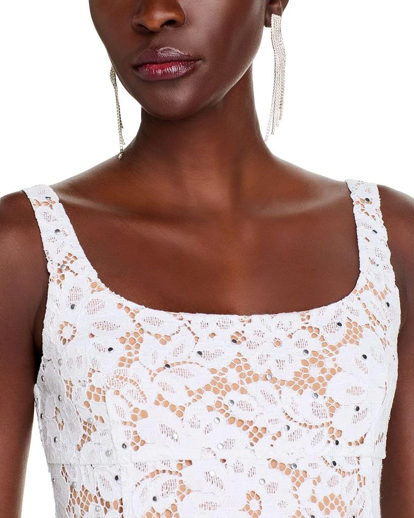 Michael Kors Lace Square Neck Mini Dress 6