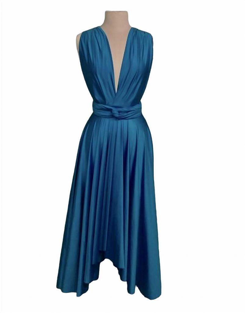 Butter LONDON Nadia Wrap Dress In Blue