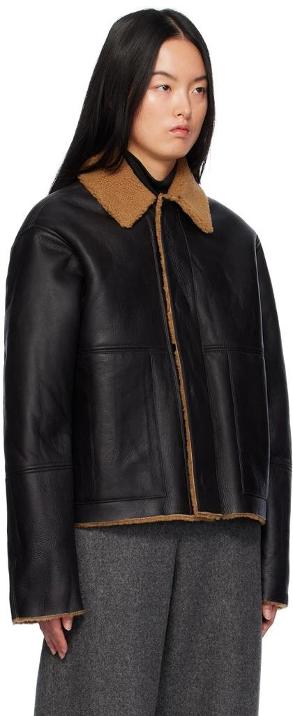 KASSL Editions Black Reversible Shearling Jacket 2