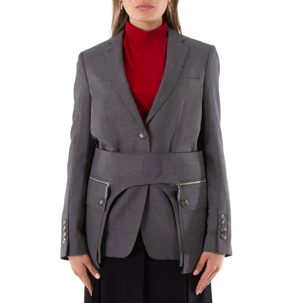 Burberry Blazer With Cargo Belt Detail 1