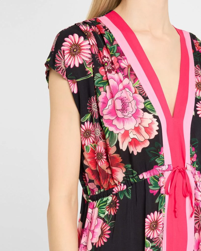 Johnny Was V-Neck Kaftan Dress 5