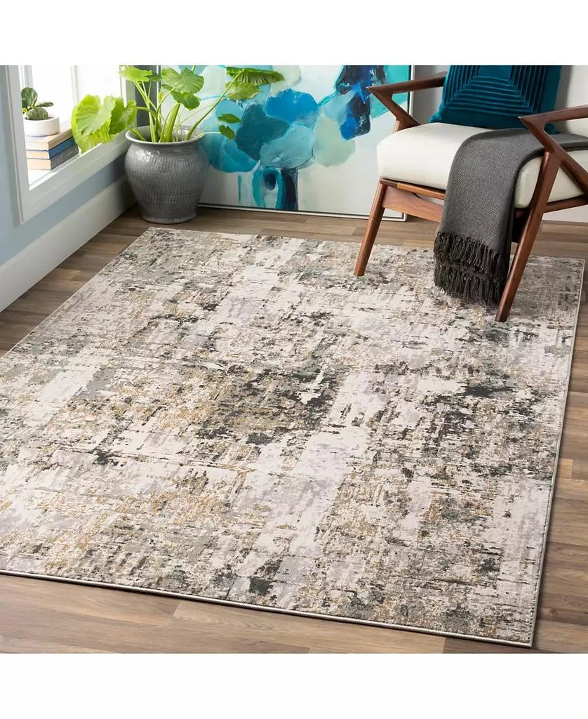 Surya Quatro QUA-2300 Medium Gray 7'10" x 10'3" Area Rug 5
