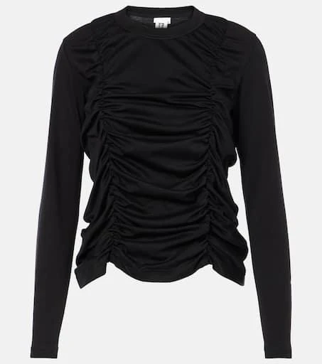 Noir Kei Ninomiya Ruffled cotton top S - T-Shirts - BeyondStyle