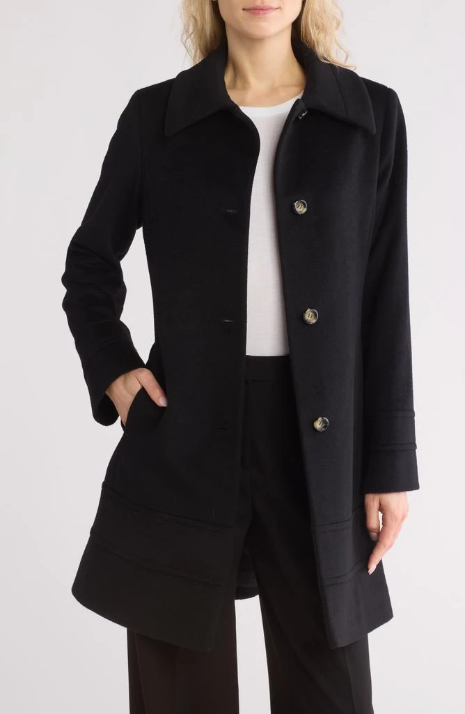 Fleurette Wool Blend Fit & Flare Coat 3
