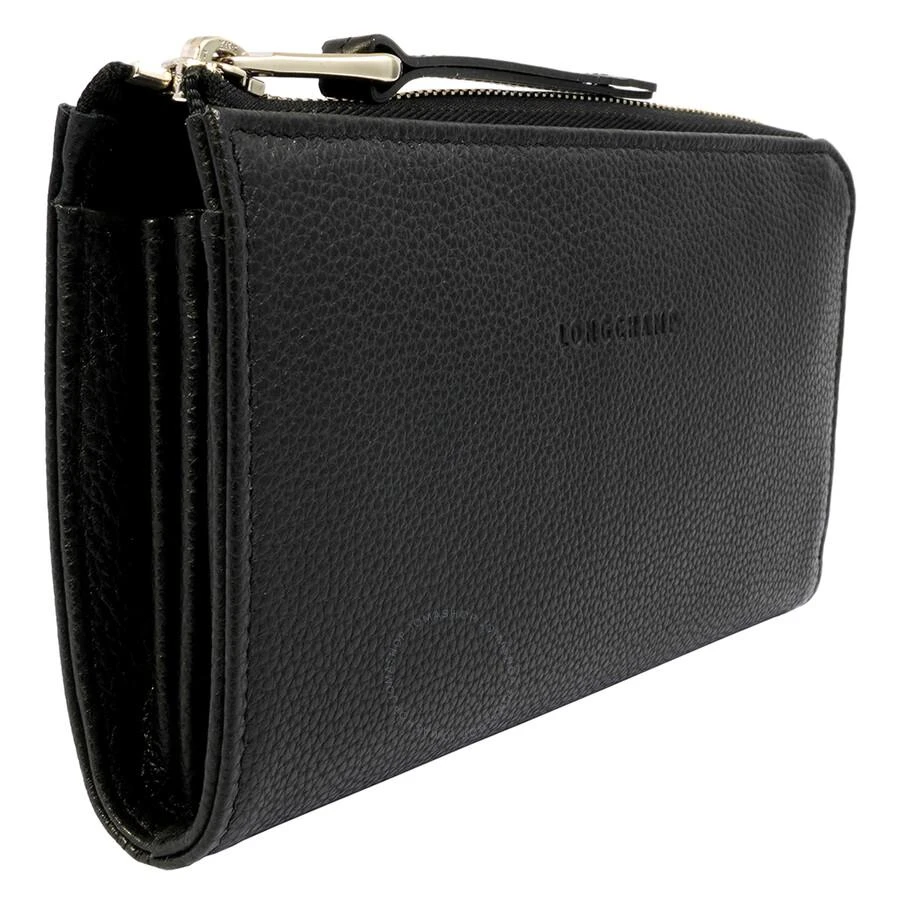 Longchamp Le Foulonne Black 047 Ladies 3.9 x 7.7 in Wallets L3418021047 3