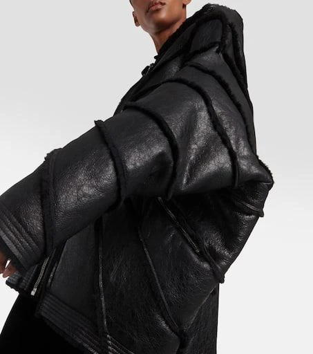 Rick Owens Reversible leather and shearling jacket 5