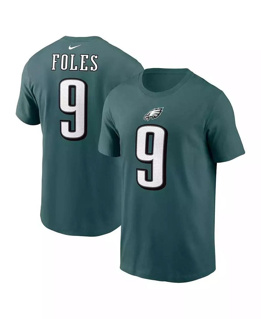 NIKE Men's Nick Foles Midnight Green Philadelphia Eagles Retired Player Name Number T-Shirt 1