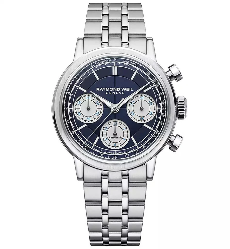 Raymond Weil Men
s Swiss Automatic Chronograph Millesime Stainless Steel Bracelet Watch 40mm 1