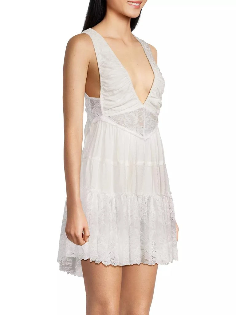 Free People Spring Fling Lace Open-Back Romper 4