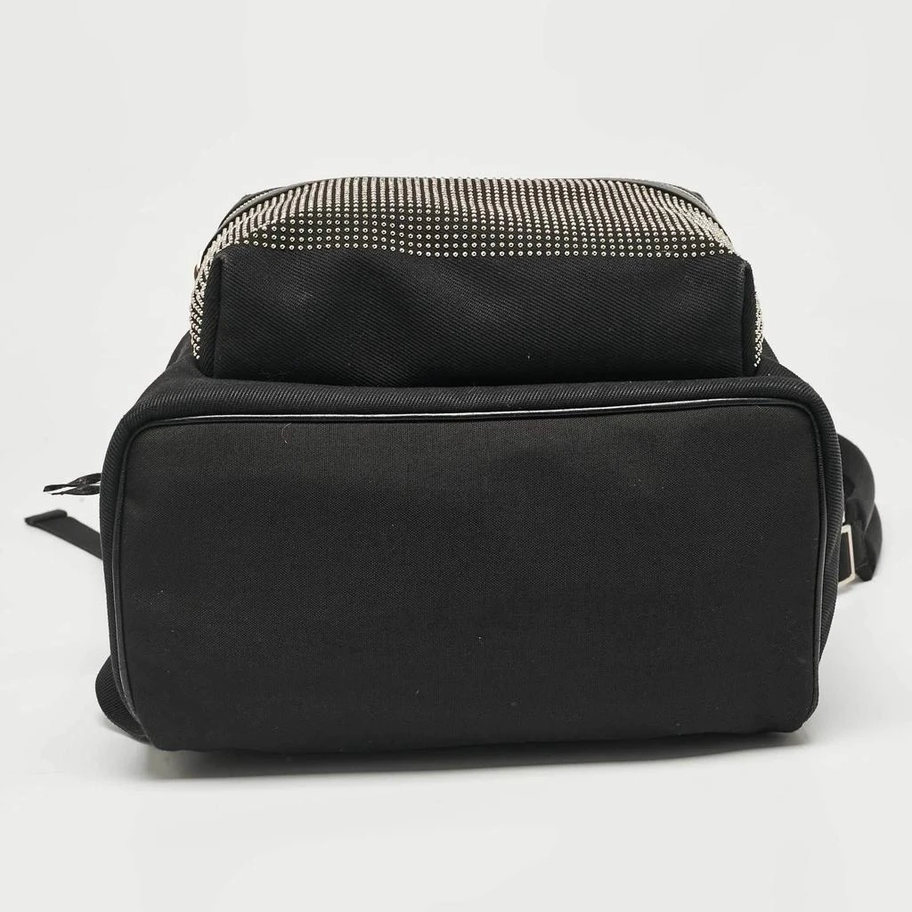 Yves Saint Laurent Saint Laurent Black Canvas and Leather City Studded Backpack 11