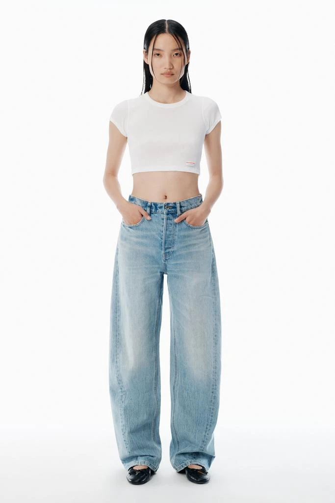 Alexander Wang float bleach blue mid-rise jeans 6