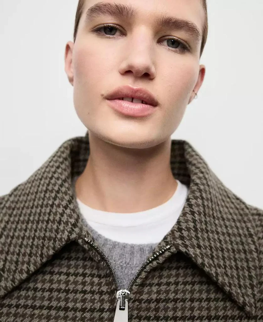 Mango Women
s Houndstooth Wool Jacket 3