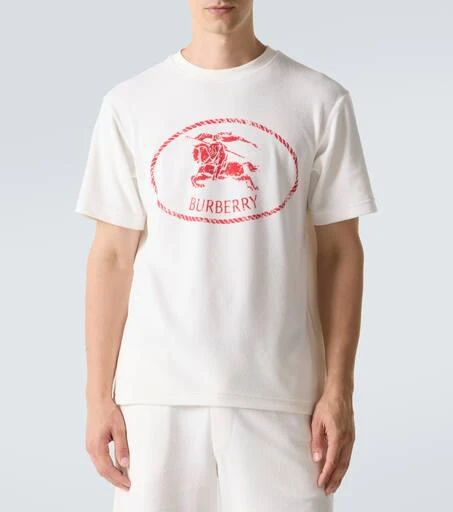 Burberry Logo cotton-blend jersey T-shirt 3