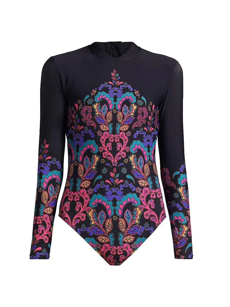 Johnny Was Fatima Paisley One-Piece Swimsuit 1