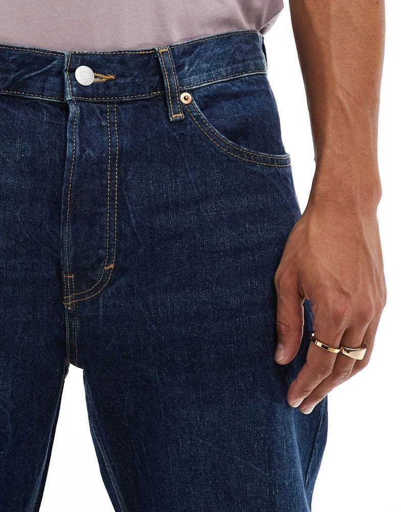 Weekday Weekday Space relaxed fit straight leg jeans in 90's blue 5