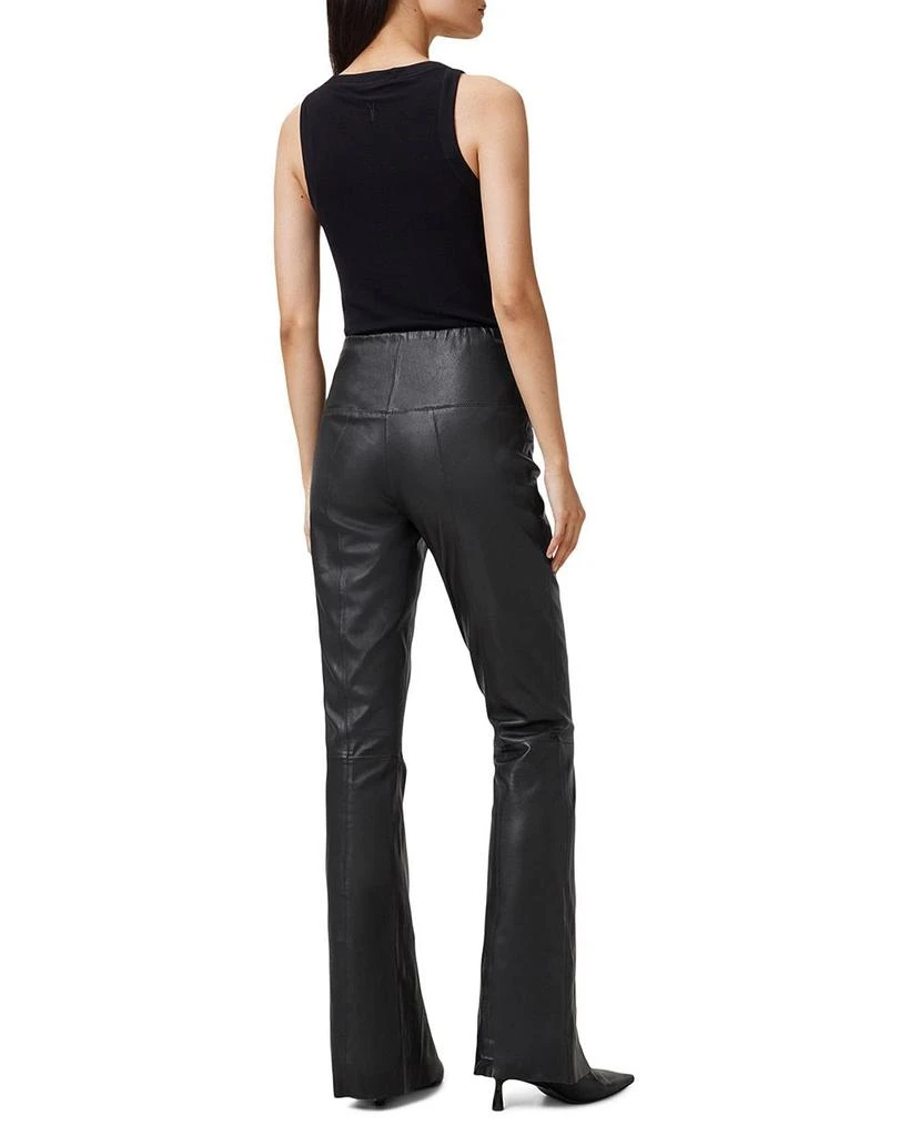 ALL SAINTS Cora Leather Flare Pants 5