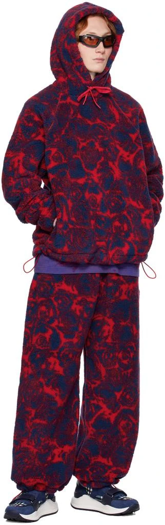 Burberry Red & Blue Rose Hoodie 4