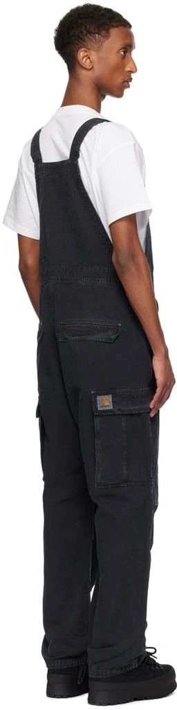 Carhartt WIP Black Cargo Bib Overalls 3