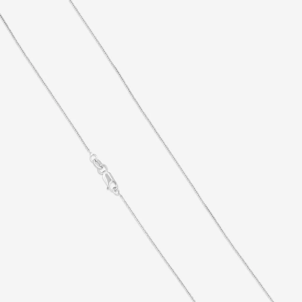 Roberto Coin Roberto Coin Tiny Treasures 18K White Gold Diamond Flower Pendant Necklace 001253AWCHX0 3