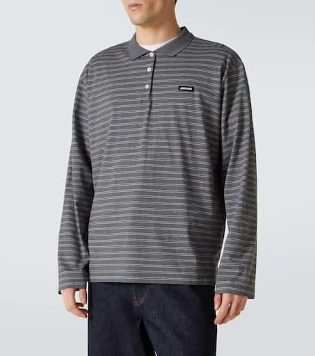 Miu Miu Striped cotton jersey polo shirt 3