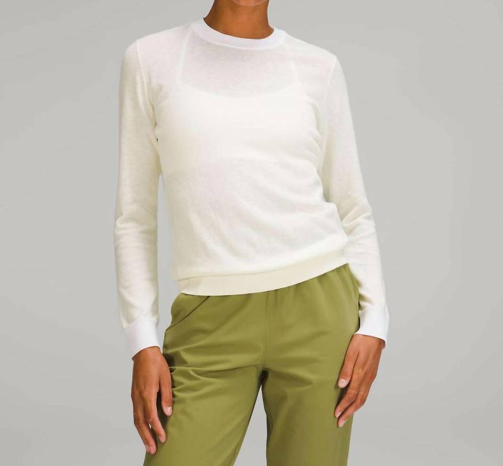 Lululemon Silk Blend Crew Sweater