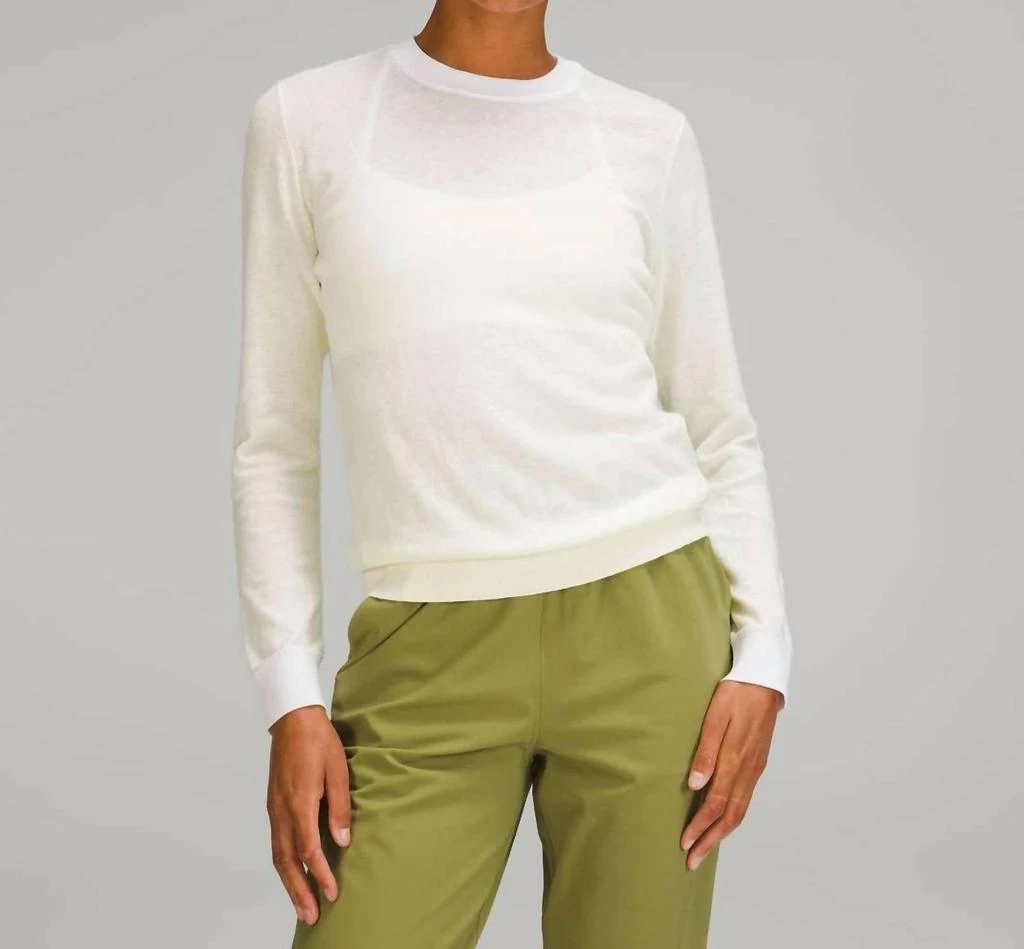 Lululemon Silk Blend Crew Sweater 1