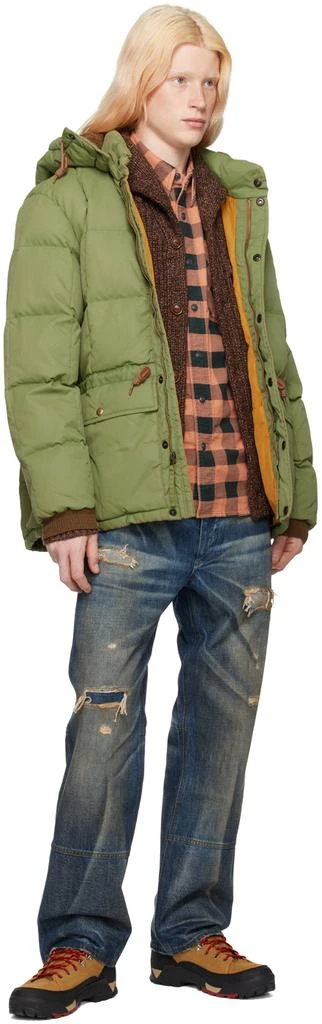 RRL Orange & Black Buffalo Check Shirt 4