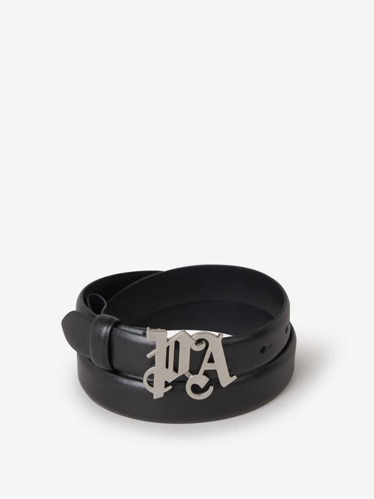 Palm Angels Palm Angels Monogram Caviar Belt 1