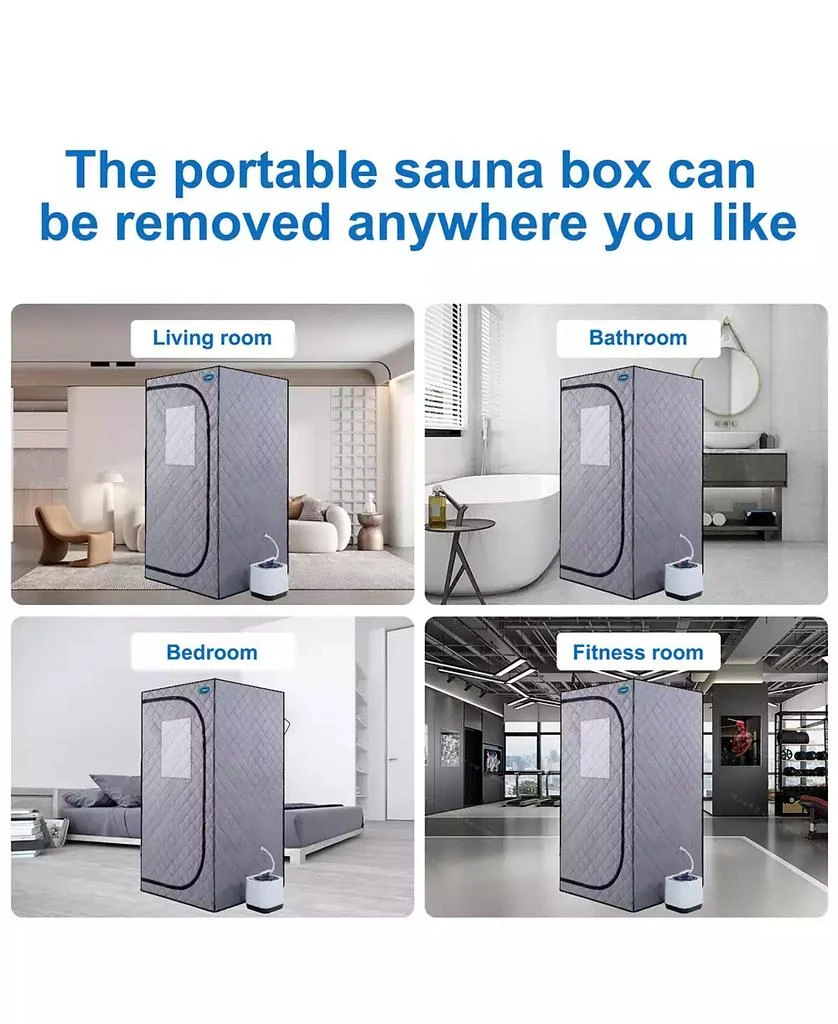 Streamdale Furniture Streamdale Mini Steam Sauna Tent Fast Heating, Easy Setup 4