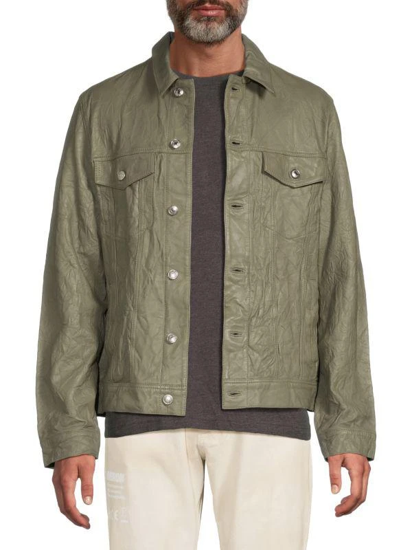 ZADIG & VOLTAIRE Crinkle Leather Jacket 1