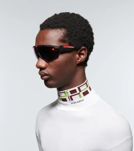 Prada Linea Rossa rectangular sunglasses 2