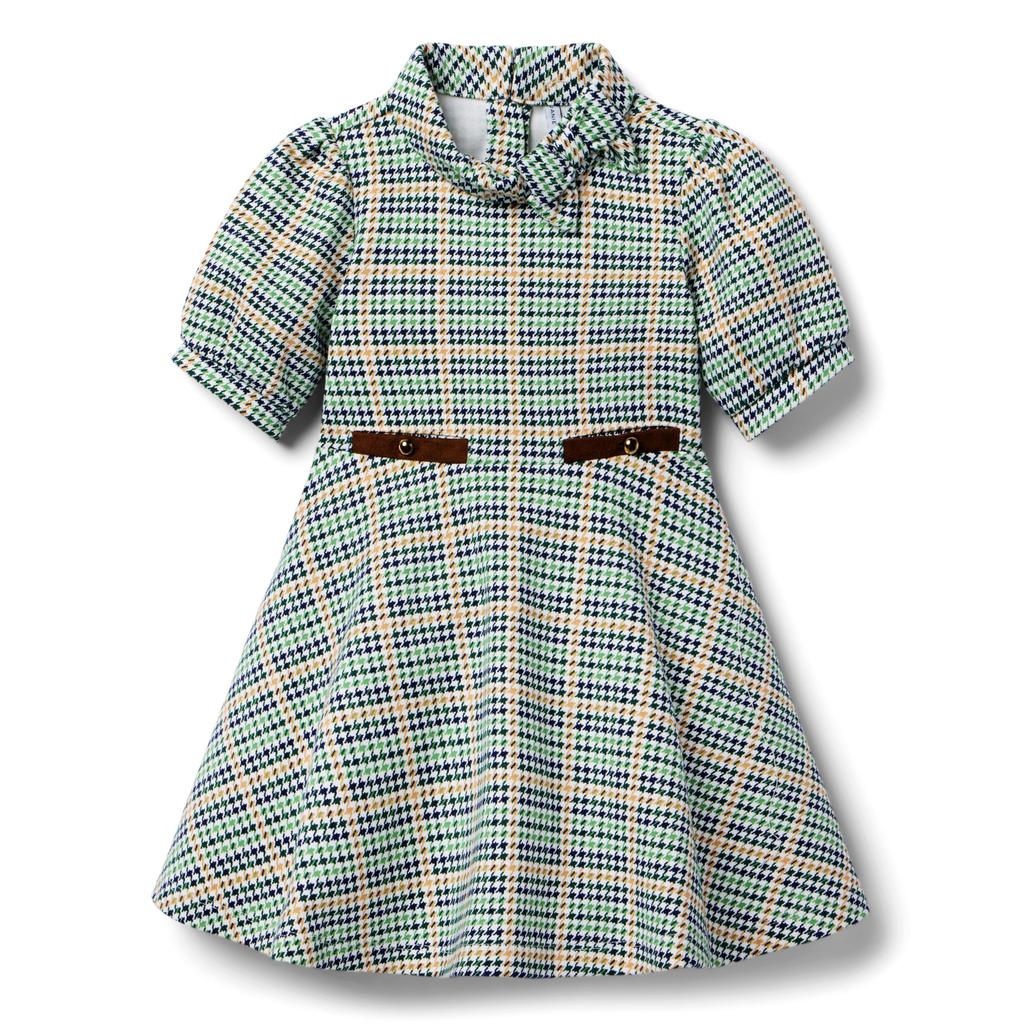 Janie and Jack Plaid Ponte Dress (Toddler/Little Kids/Big Kids)
