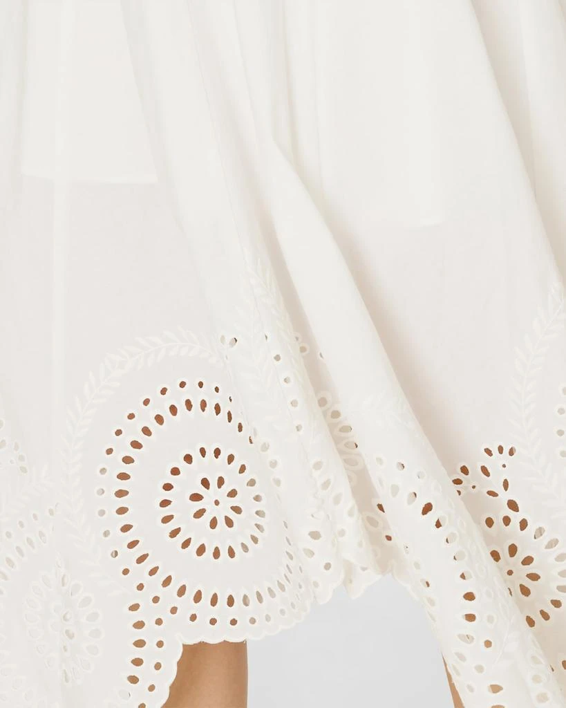 Milly Camilla Embroidered Handkerchief Midi Dress 5