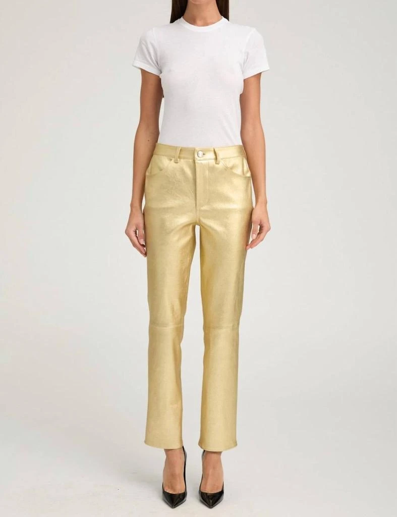 SPRWMN Sprwmn - Women
s Leather Slim Straight Pants