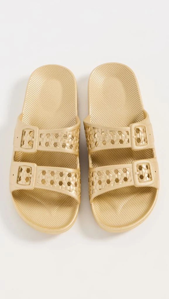FREEDOM MOSES Paz Metallic Slides 1