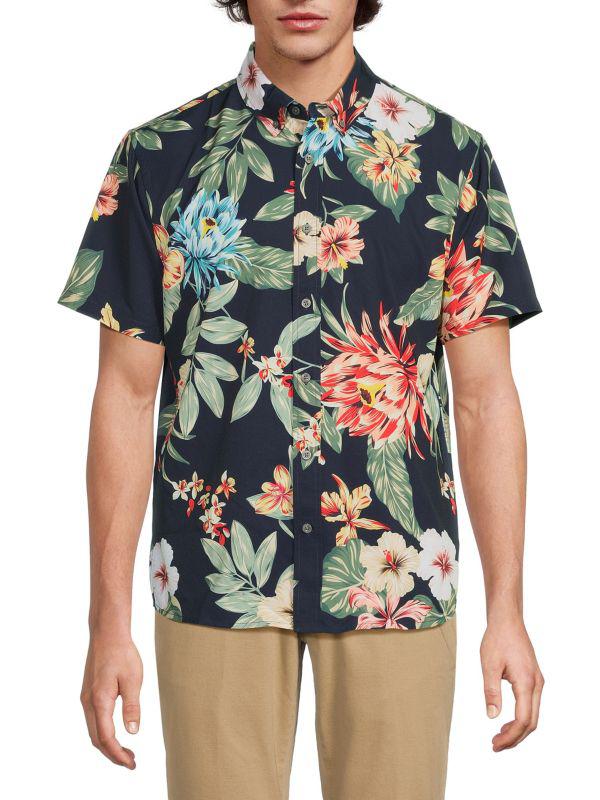 Slate & Stone Tropical Print Shirt