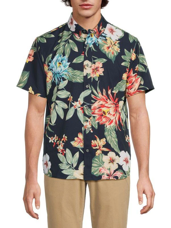 Slate & Stone Tropical Print Shirt 1