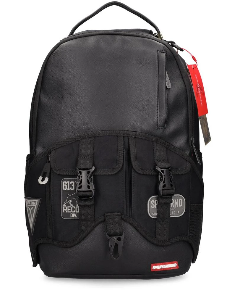SPRAYGROUND Printed Canvas Backpack W/ Patch