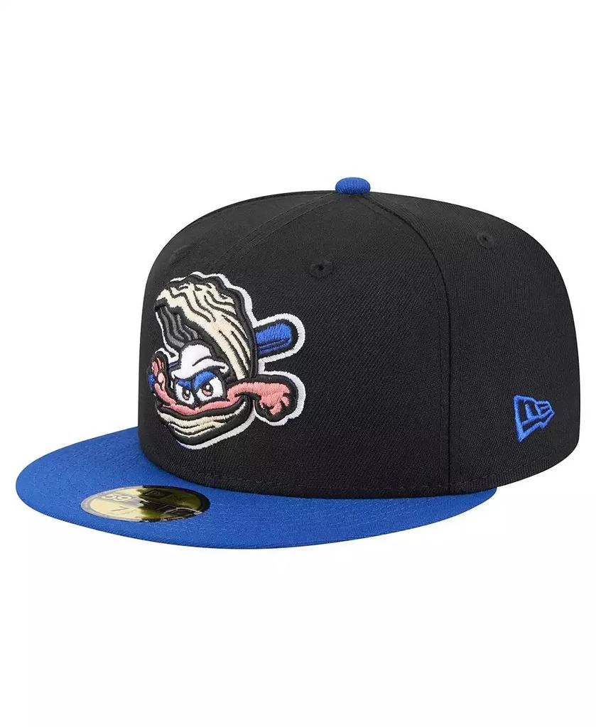 New Era Men's Black/Blue Biloxi Shuckers Authentic Collection 59FIFTY Fitted Hat 1