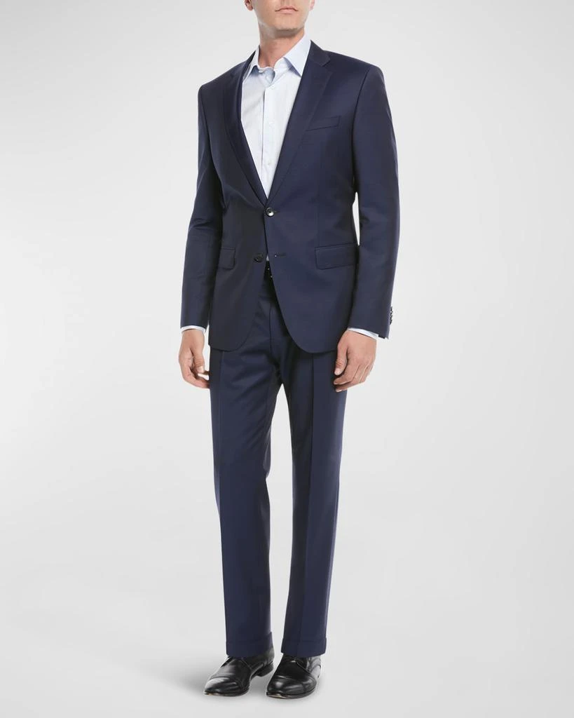 Hugo Boss Men's Wool Basic Two-Piece Slim Fit Suit, Blue 3
