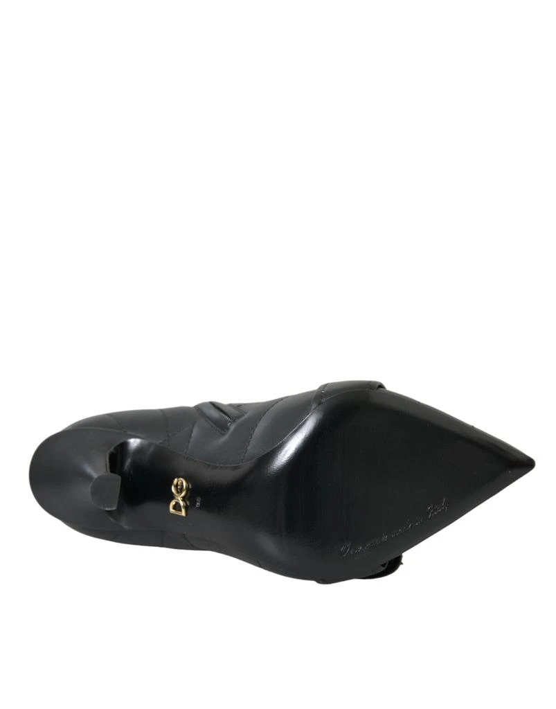 Dolce & Gabbana Dolce & Gabbana Black Devotion Quilted Buckled Boots Shoes 6