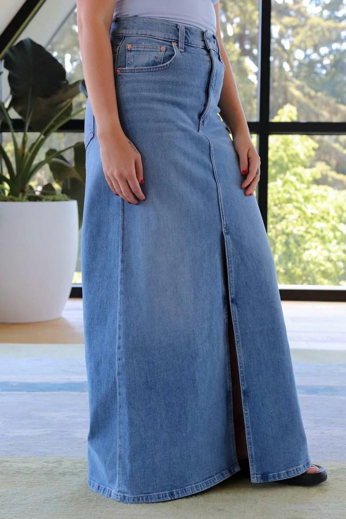 Le Jean Maxi Skirt In Beach House 2