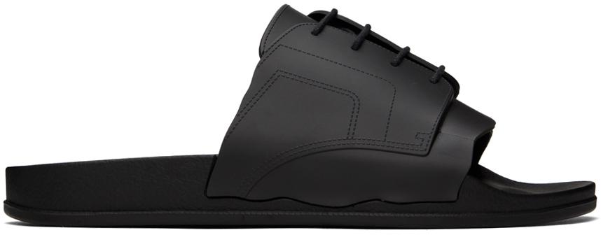 Maison Margiela Black Pool Slides - Sandals - BeyondStyle