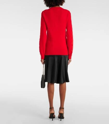 Stella McCartney Lace-trimmed wool sweater 3